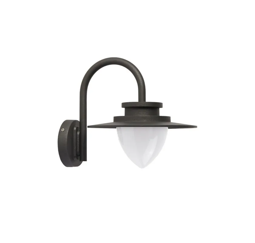 LED Wandlampe Außen Aluminium IP54 Grau Weiß H:25 cm Top-Preis