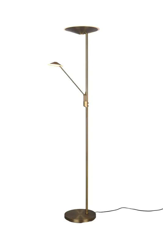 Dimmbare LED Stehlampe flexibel 180 cm in Messing Antik Günstig