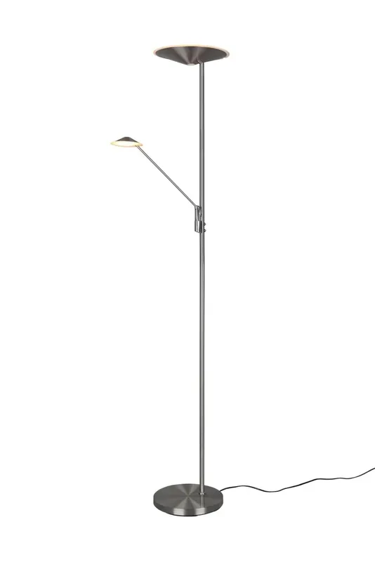 Dimmbare LED Stehleuchte flexibel 180 cm in Nickel Beliebt