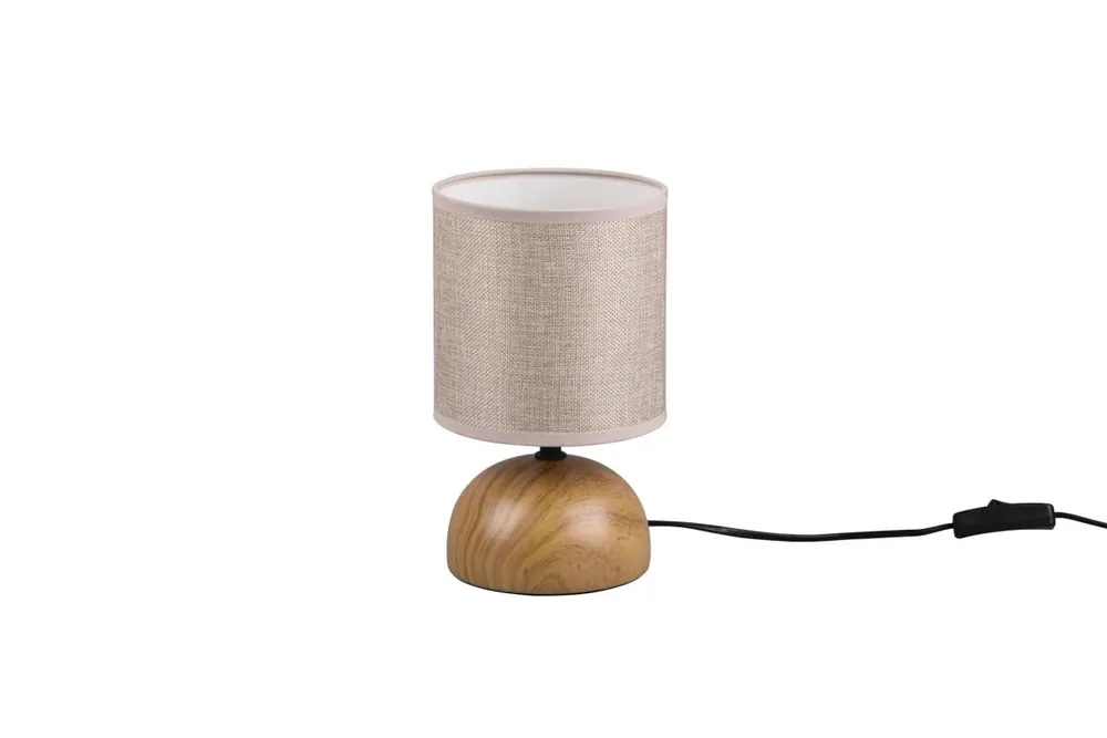 Tischlampe Stoff blendarm Keramik E14 23 cm Natur Beige Rabatt