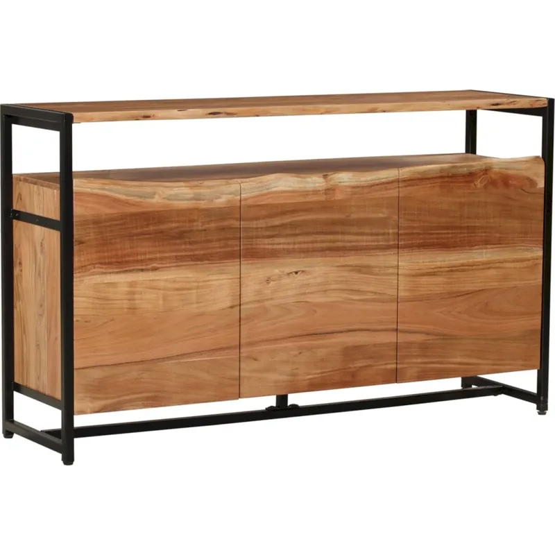 Sideboard Akazienholz Eisen 145 cm breit Industrial Sonderangebot