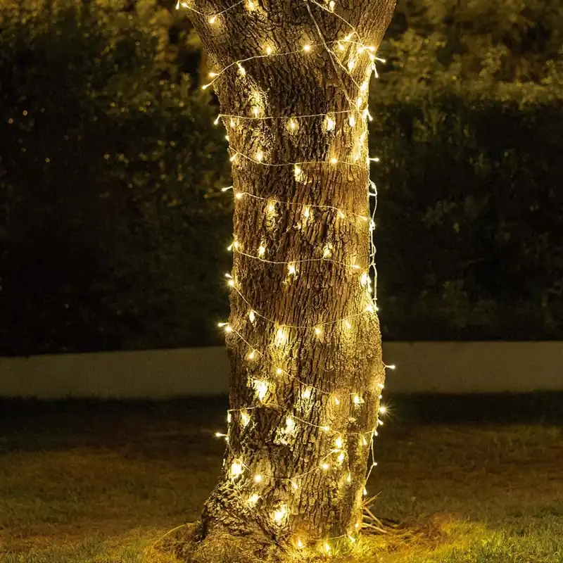 LED Girlande außen Solar IP44 2100 K 100 cm lang Saisonangebot