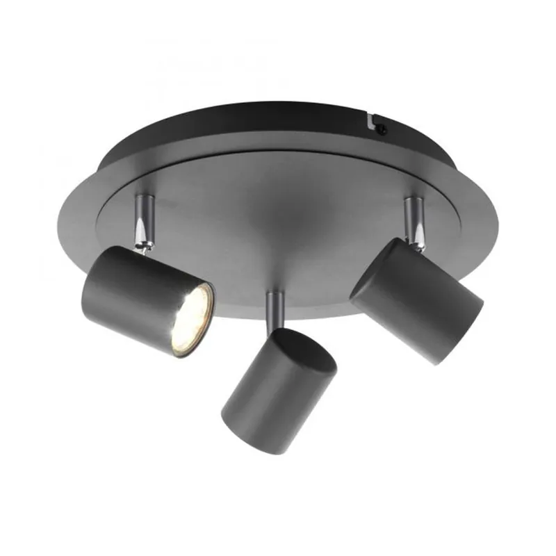 Angebot Verstellbarer Deckenspot Metall Schwarz GU10 Ø35 cm