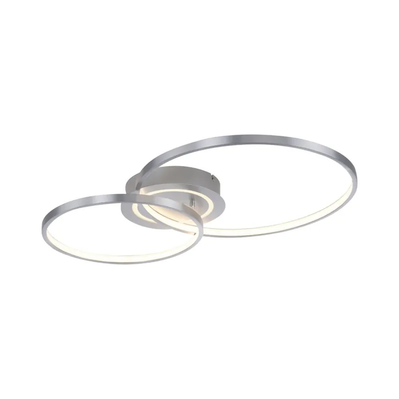 Stilvolle LED Deckenleuchte in Aluminium 3000 K Ringe Direkt Vom Hersteller
