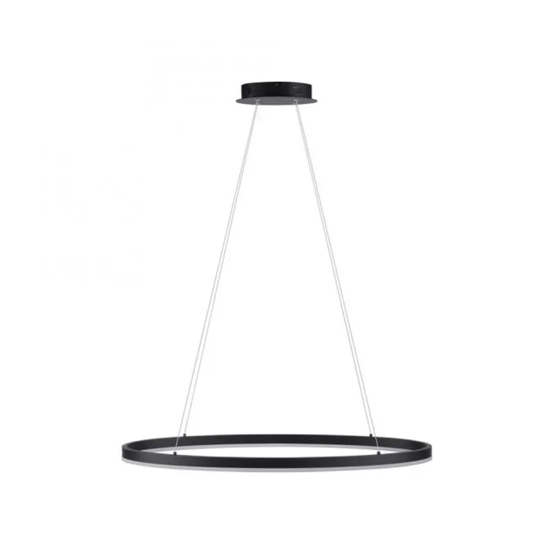 Markenprodukt LED Pendelleuchte Anthrazit oval 3000 K L:80 cm dimmbar