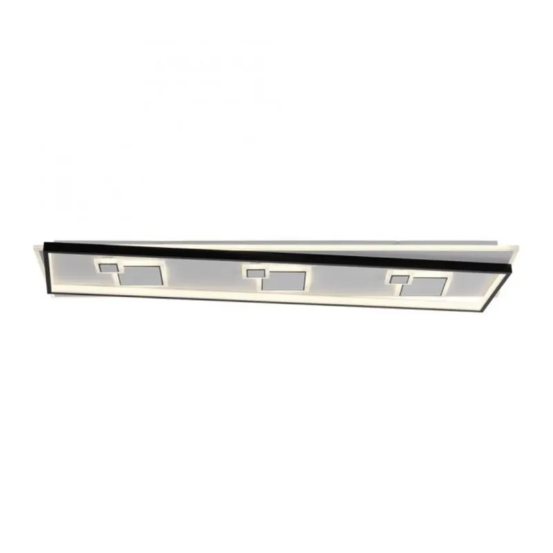 Bestpreis LED Deckenlampe Weiß Schwarz warmweiß 3000 K 97,5 cm
