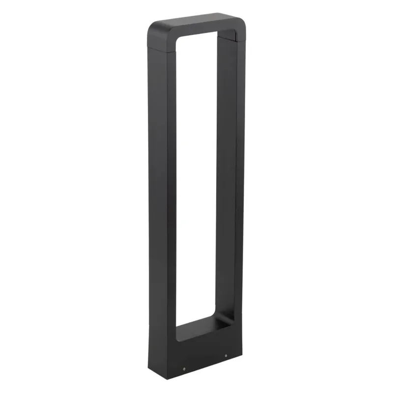 Geprüft LED Pollerleuchte Metall 60 cm hoch IP54 Schwarz 480 lm