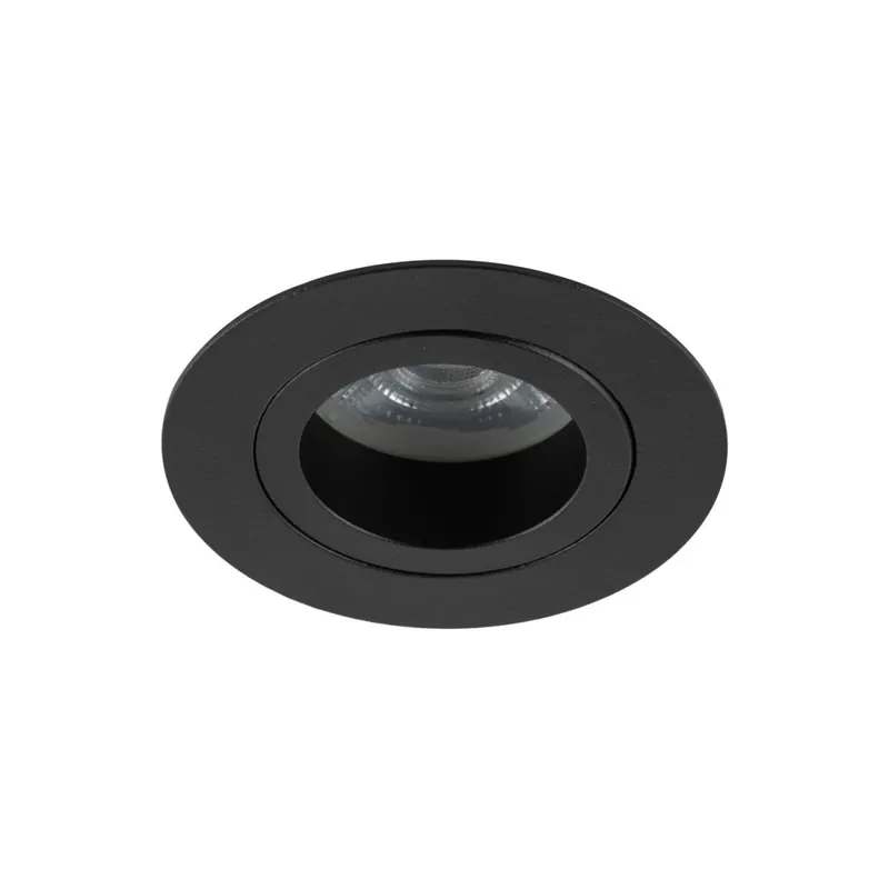 Top-Seller Schwenkbarer Einbauspot Metall Ø7,5 cm IP65 Schwarz