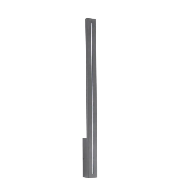 LED Wandlampe Außen Metall Grau IP65 H:61 cm indirekt Garantierte Lieferung