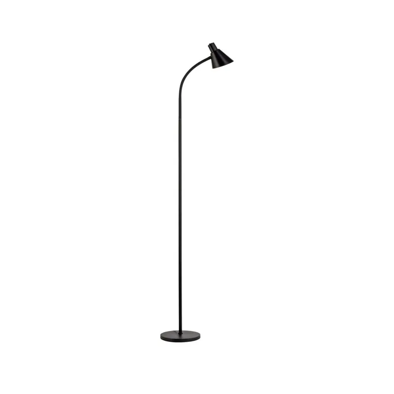 Beliebt LED Stehleuchte Schwarz Metall 150 cm 3000 K flexibel