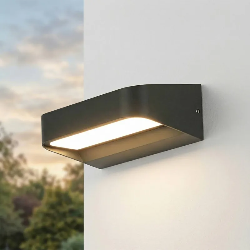 Neu Im Sortiment LED Wandleuchte außen IP54 8 W 900 lm 3000 K Anthrazit