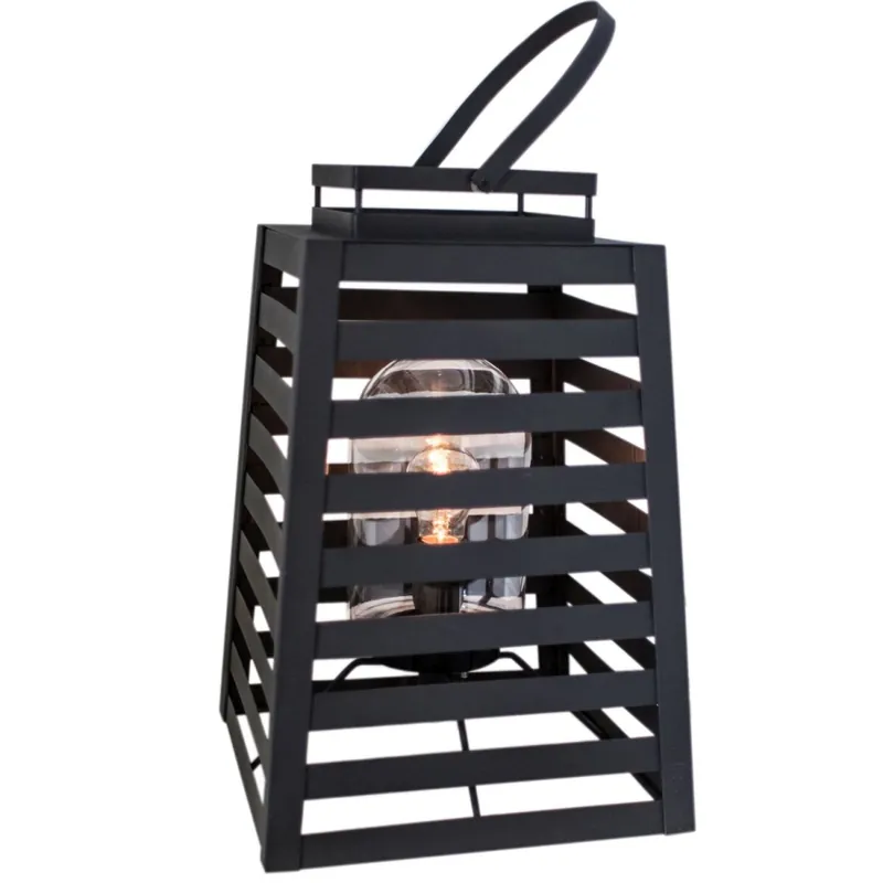 Echt Tischlampe außen mit Kabel 60 cm hoch IP44 E27 SIGNE