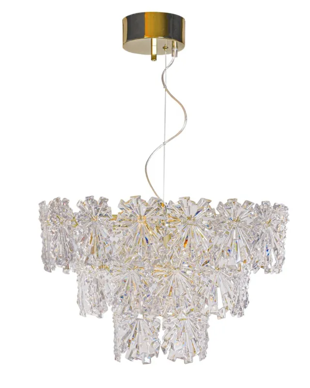 Mega-Angebot Hängelampe Kristall 51,5 cm breit H: max. 120 cm 5x E14