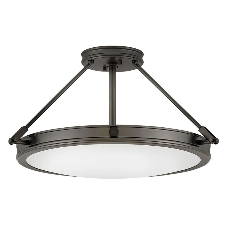 Deckenlampe rund Ø 55,8 cm Schwarz Weiß 4x E14 Metall Glas Super-Preis