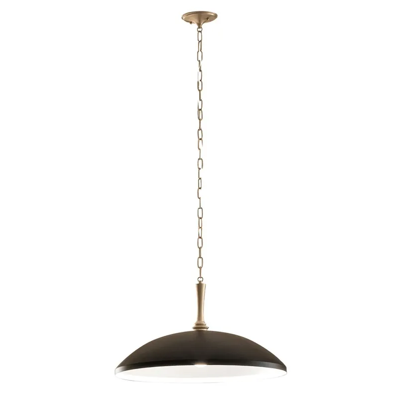 Hängeleuchte Metall E27 Ø 50,8 cm in Bronze Schwarz Garantierte Lieferung