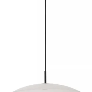 LED Hängeleuchte Glas Weiß Ø60 cm 2700 K akzentuiert Schneller Versand
