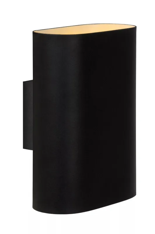 Neuheit Wandleuchte Up Down Schwarz Gold H:20 cm E14 2-flammig