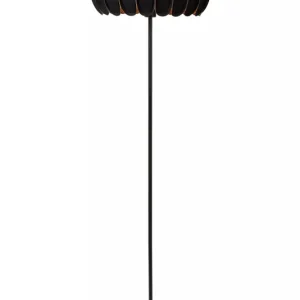 Stehleuchte blendarm Filz Schwarz E27 156 cm gemütlich Versand Am Gleichen Tag