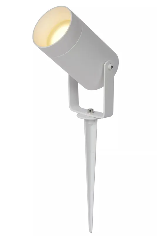 Echt Erdspießstrahler Aluminium Weiß IP65 GU10 schwenkbar