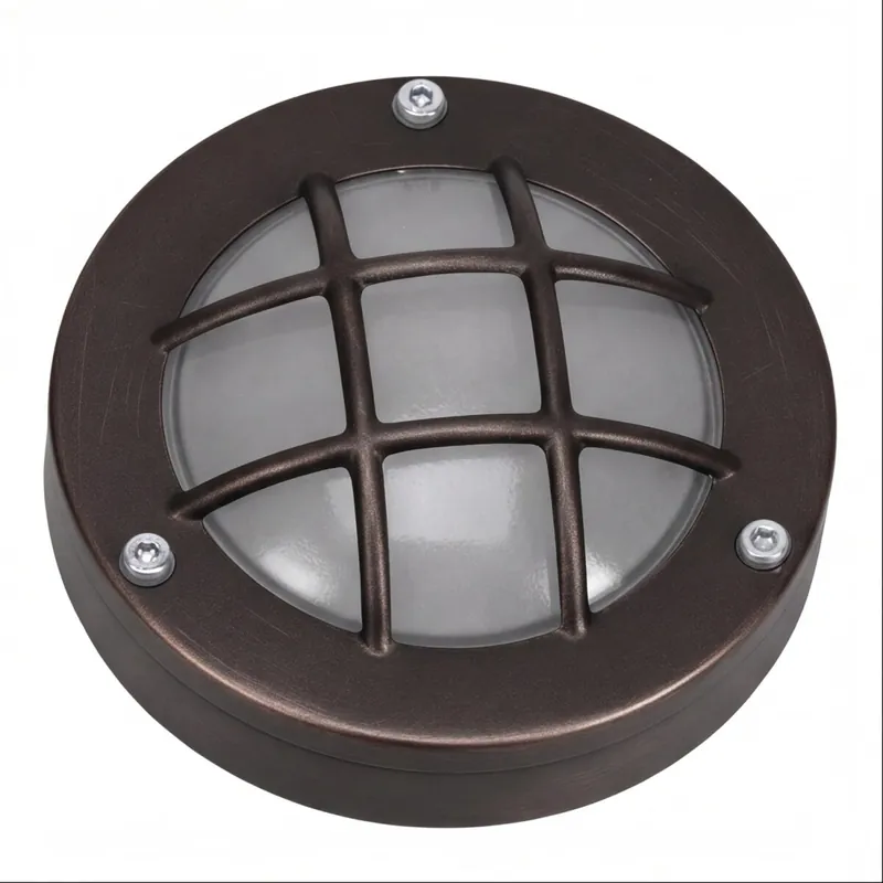 Top-Angebot Kellerleuchte Echt-Messing Glas G9 IP64 Ø 14 cm rund