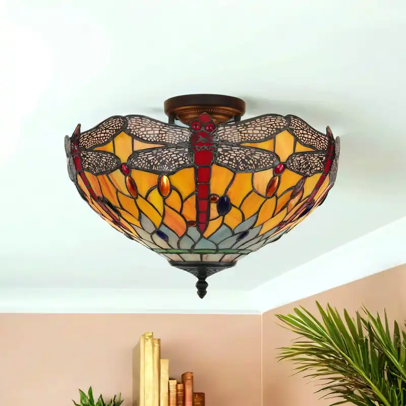 Schnäppchen Deckenleuchte im Tiffany Stil