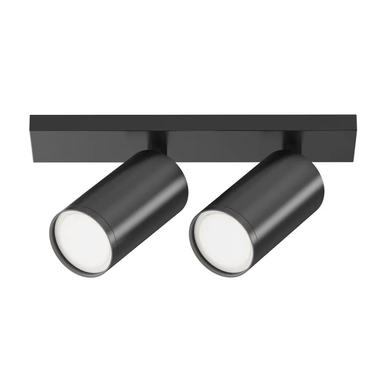 Neue Kollektion Deckenstrahler Schwarz 34,4 cm GU10 2-flammig flexibel