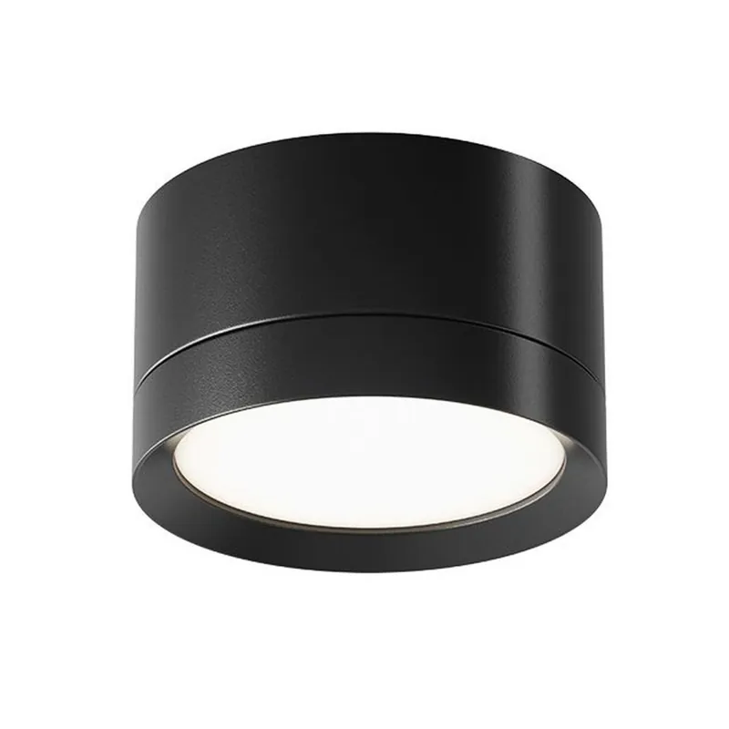 Billig Runde Deckenlampe Aluminium Ø8,5 cm GX53 in Schwarz