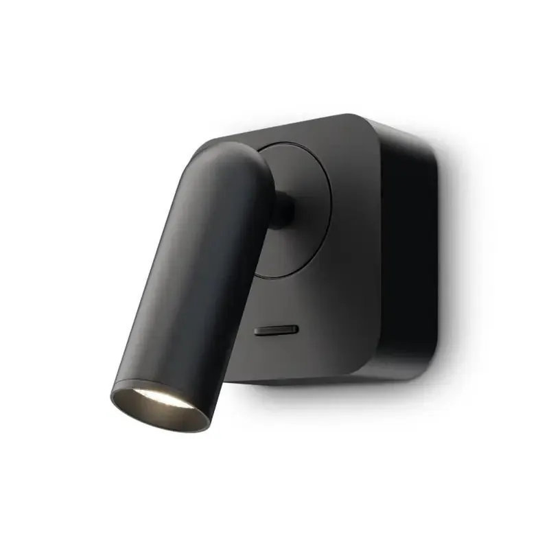 LED Wandspot Schalter Schwarz H:6,5 cm flexibel 3000 K Begrenztes Angebot