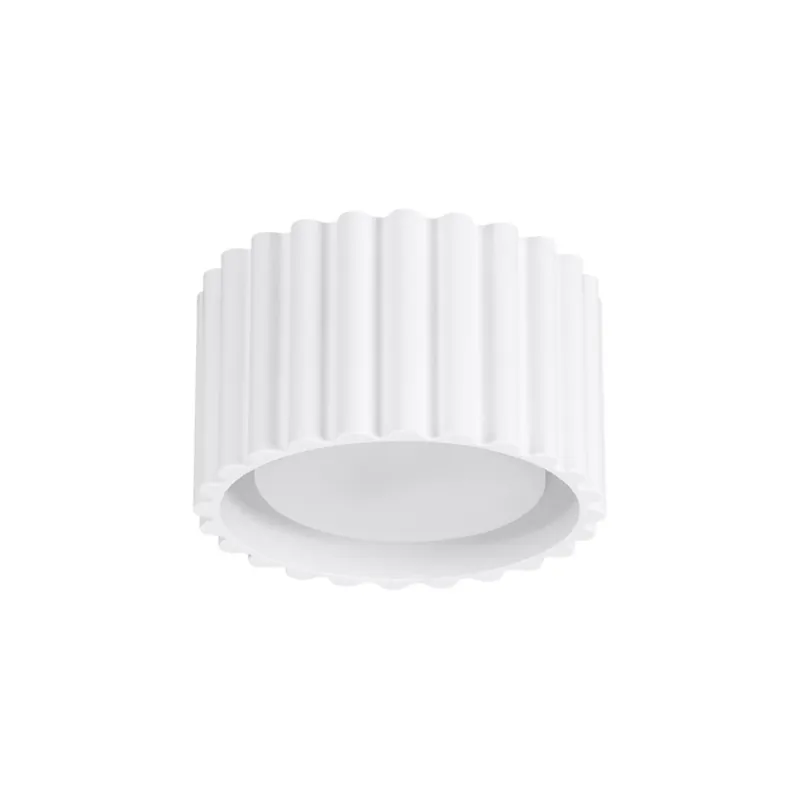 Saisonangebot Flache Deckenleuchte GX53 Weiß rund Ø10 cm Aluminium