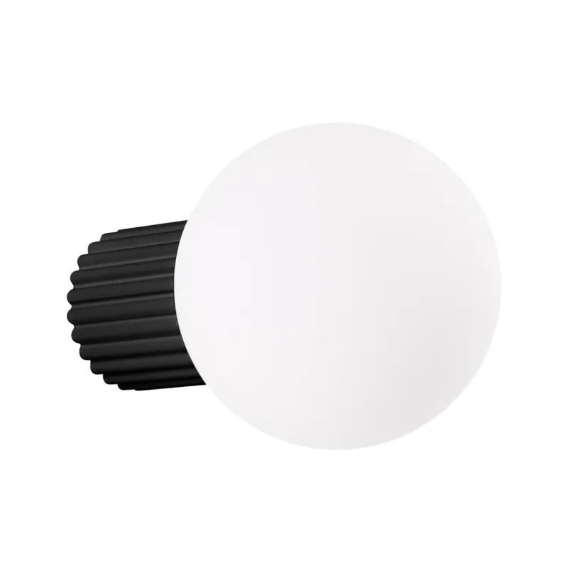 Bestseller Wandleuchte Bad IP44 Schwarz G9 H:12 cm Glas blendarm