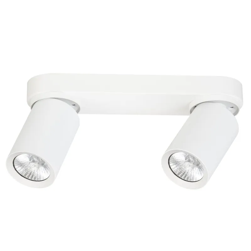 Deckenspot Weiß GU10 2-flammig 26 cm klein Flur Küche Expressversand