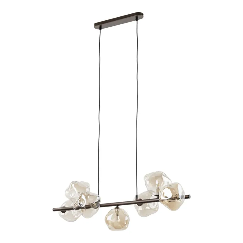 Kracherpreis Pendelleuchte Metall modern 90 cm Braun G9 Elegant