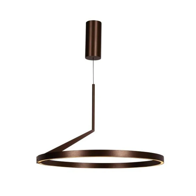 LED Pendelleuchte Kaffeebraun Ø60 cm 2700 K modern rund Sale