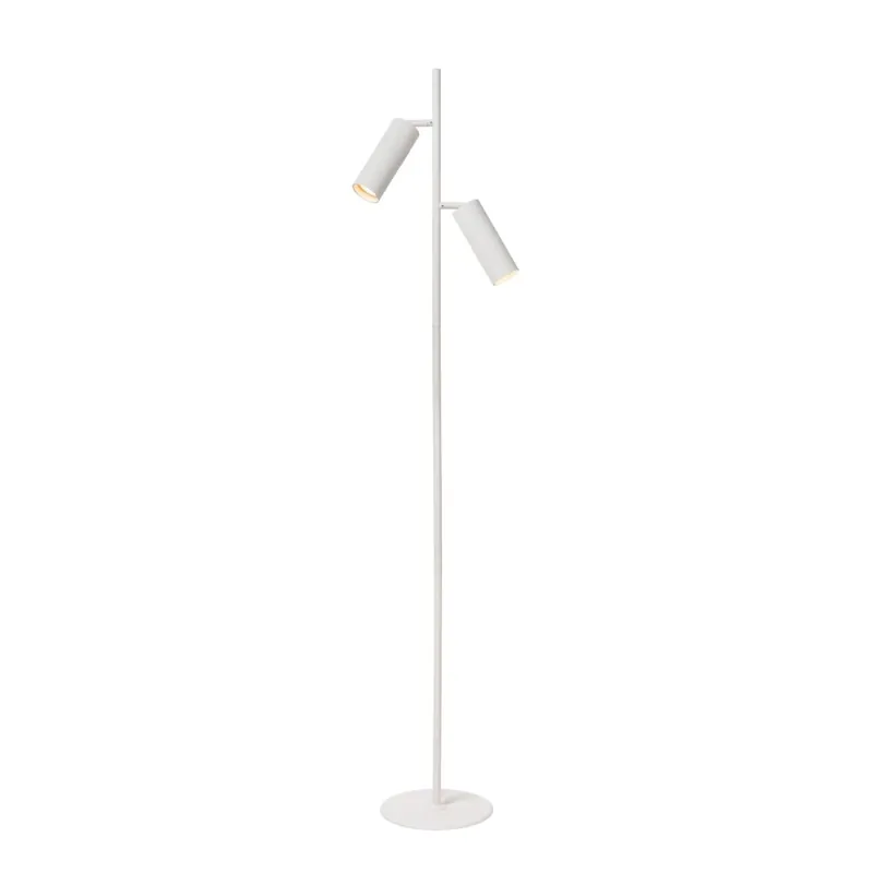 Stehlampe flexibel Weiß GU10 H:140 cm Fußschalter Schneller Versand