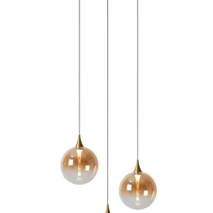 Aktuell LED Hängelampe Bernstein 3-flammig 2700 K L:36 cm
