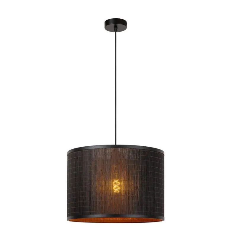 Hängelampe Rattan E27 Ø40 cm blendarm modern edel Solange Der Vorrat Reicht