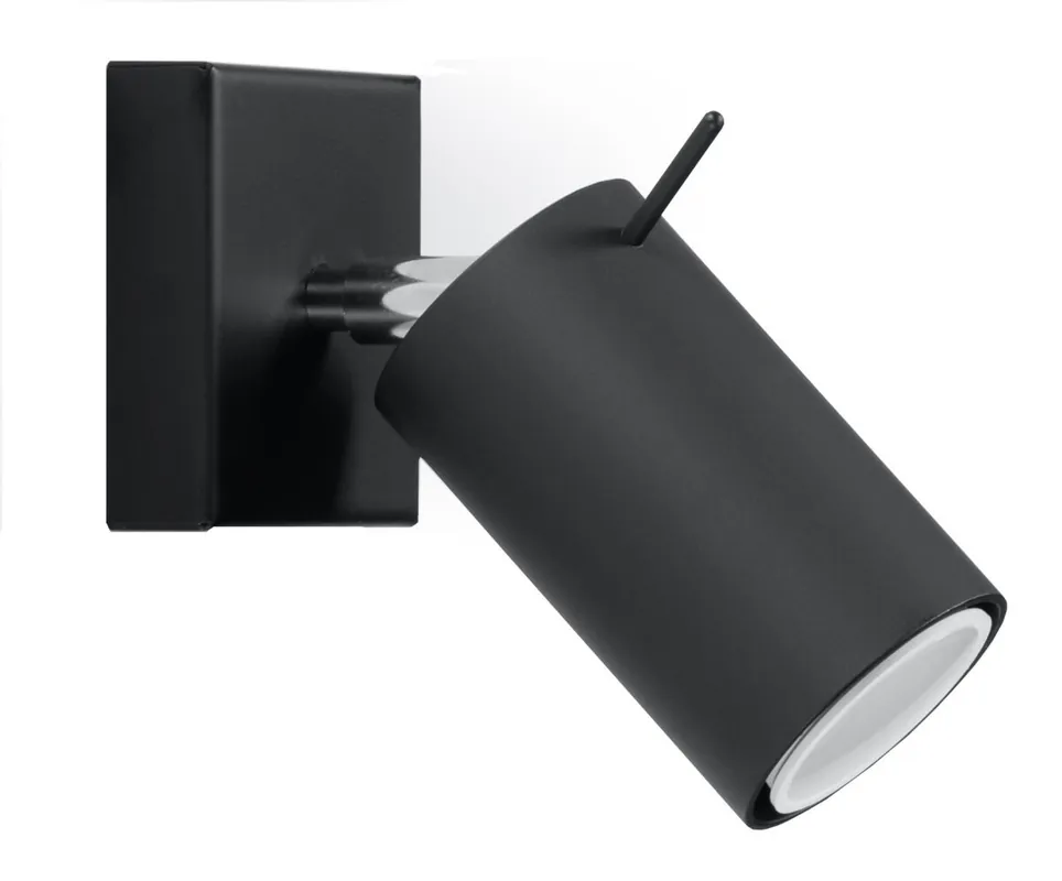 Neu Im Sortiment Wandstrahler flexibel Schwarz GU10 H:8 cm beweglich