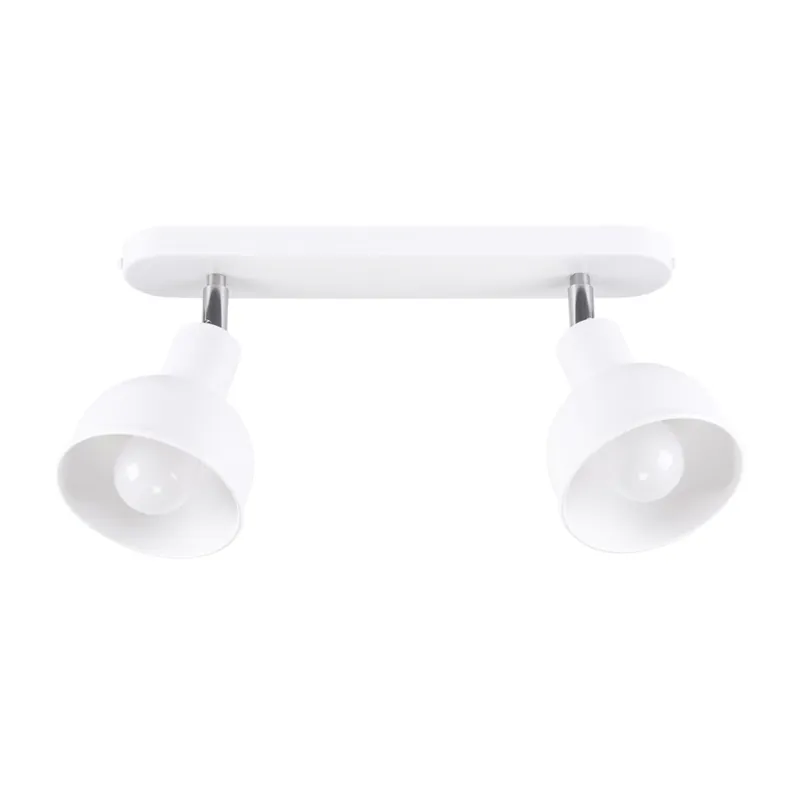 Deckenspot flexibel Weiß Stahl E27 47 cm 2-flammig Jetzt Bestellen