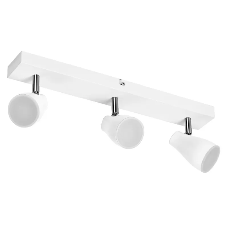 LED Deckenspot schwenkbar Weiß Metall GU10 L:44cm OSRAM Sonderaktion