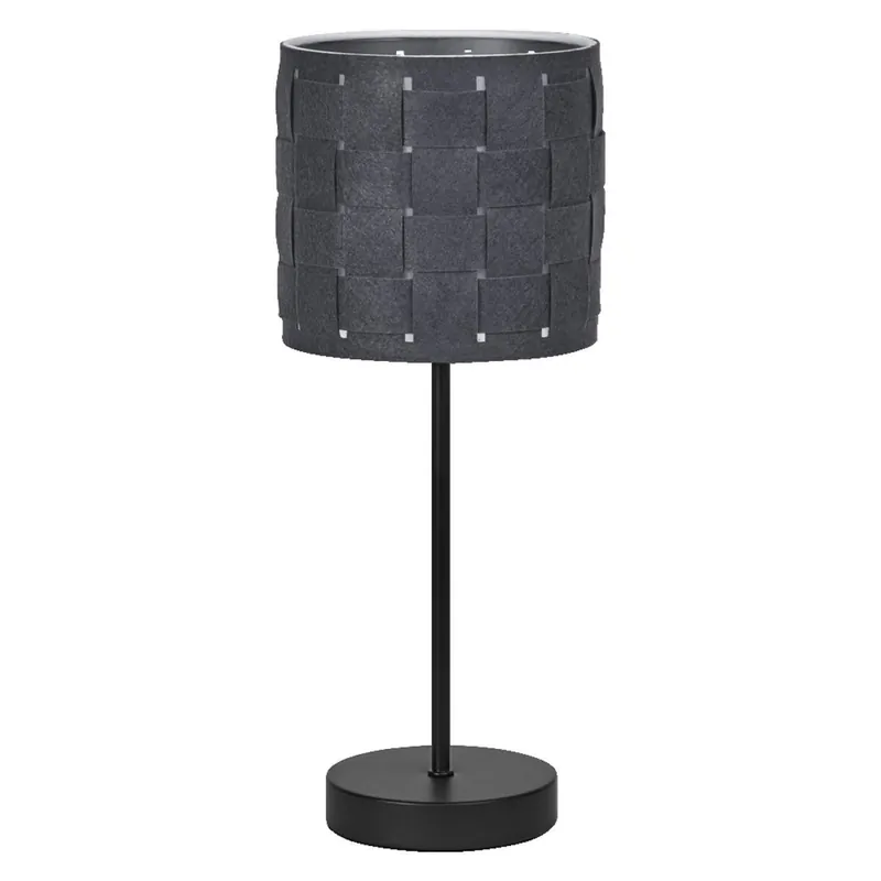Tischleuchte Filz Metall Dunkelgrau E14 H:40,5 cm OSRAM Schnäppchen