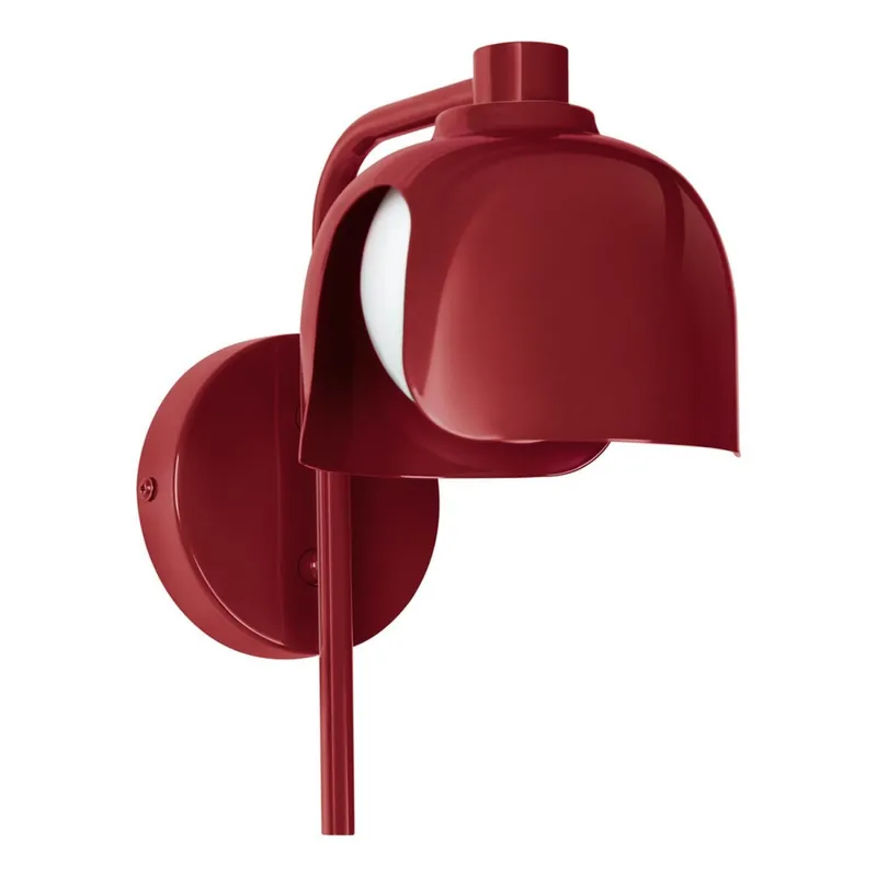 Wandleuchte Glas G9 Rot Metall H:24,5 cm blendarm OSRAM Expressversand