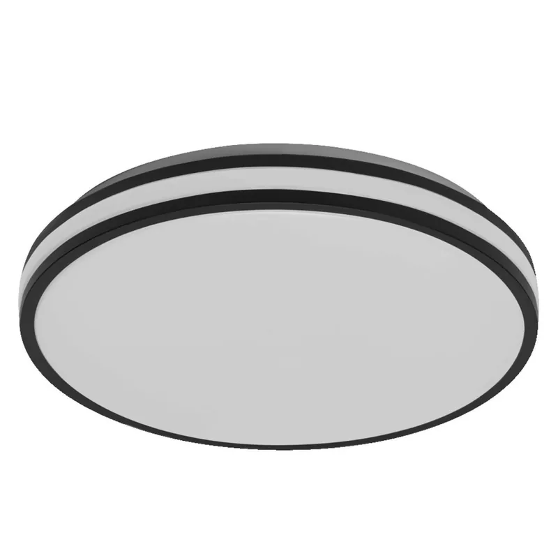 LED Deckenlampe Schwarz Metall 3000K rund Ø38,5cm OSRAM Preisreduziert
