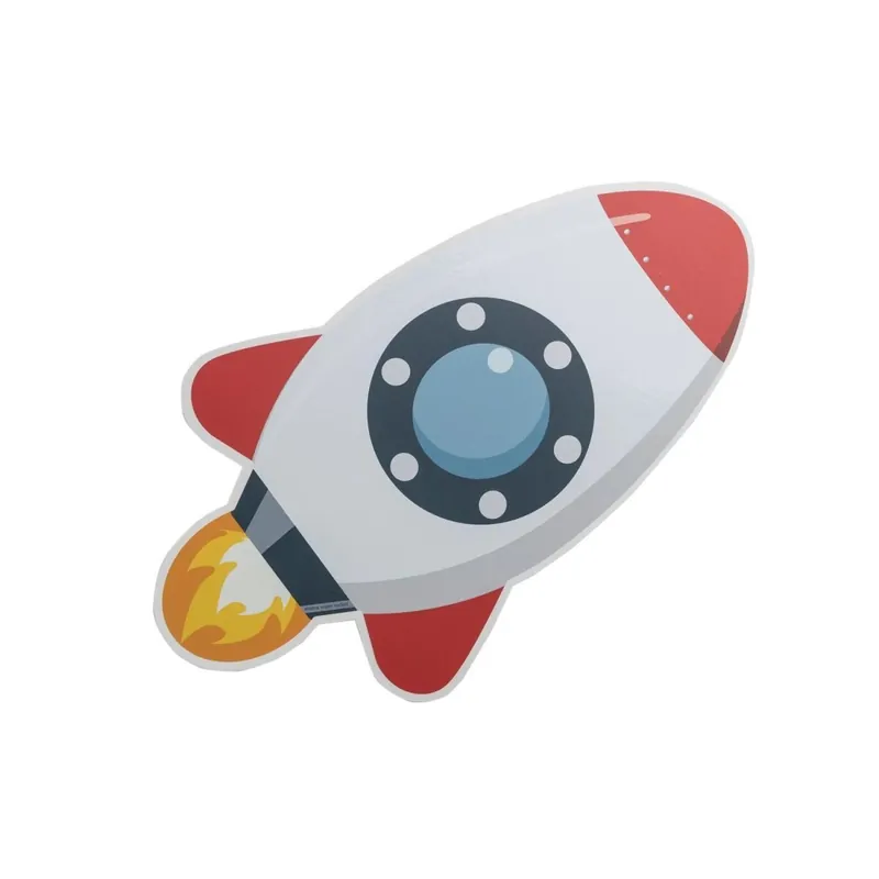 Neue Kollektion LED Wandleuchte Kinder Rakete mit Kabel Dimmer H: 20 cm