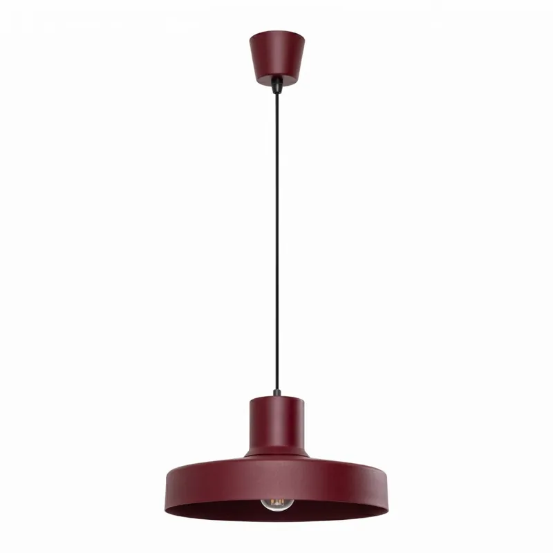 Pendelleuchte Stahl Burgund E27 Ø35 cm modern Neu