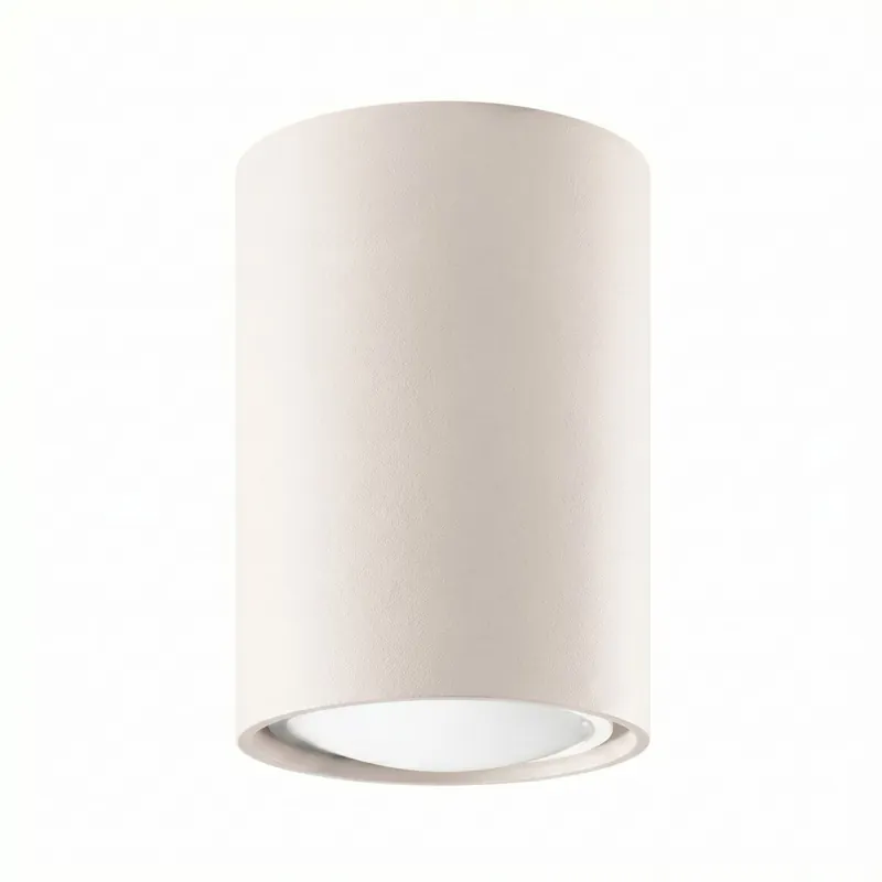 Neu Im Sortiment Aufbauspot Stahl Beige GU10 Ø6 cm modern rund