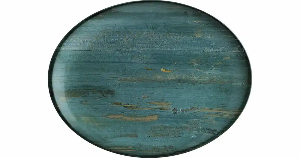 Ausverkauf Platte oval Moove 250 x 190 mm Madera Mint
