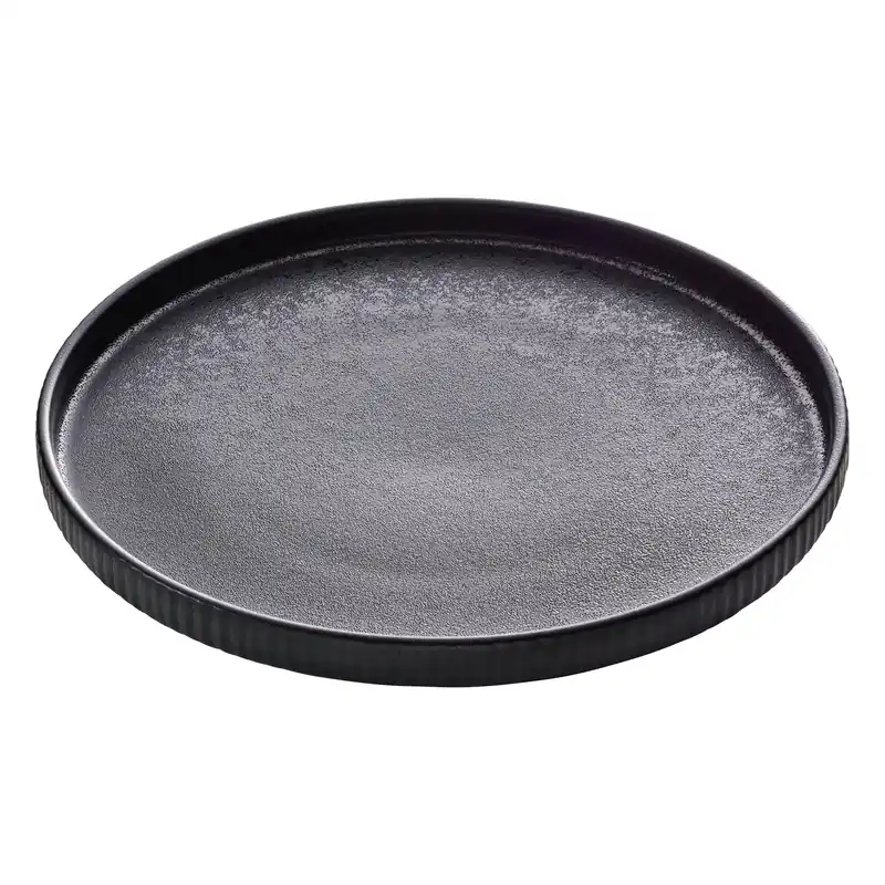 Angebot Teller flach rund Relief 210 mm / 0,34 l schwarz Nara schwarz