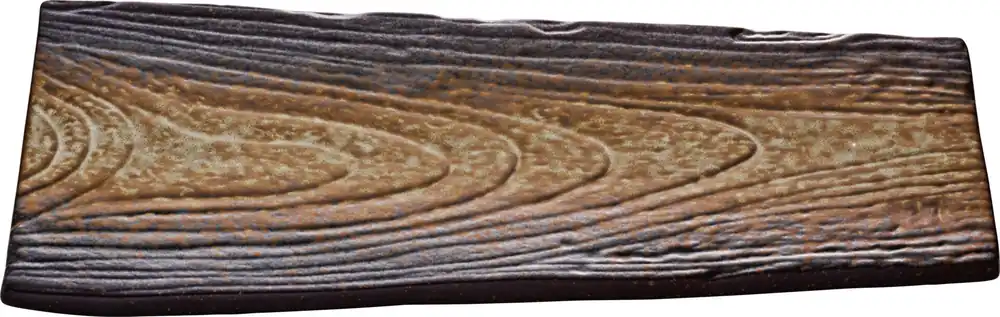 Platte flach eckig 360 x 160 mm blau-braun Sea Preisknaller