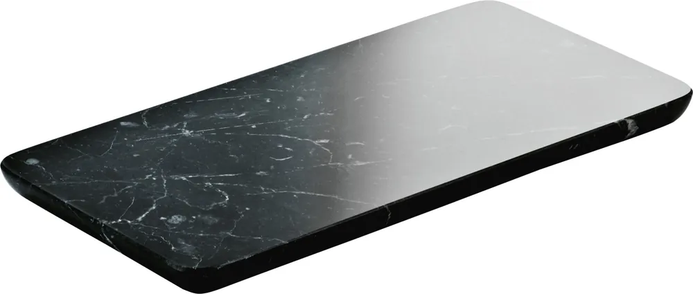 Marmorplatte eckig 180 x 90 mm schwarz Ananti Expressversand