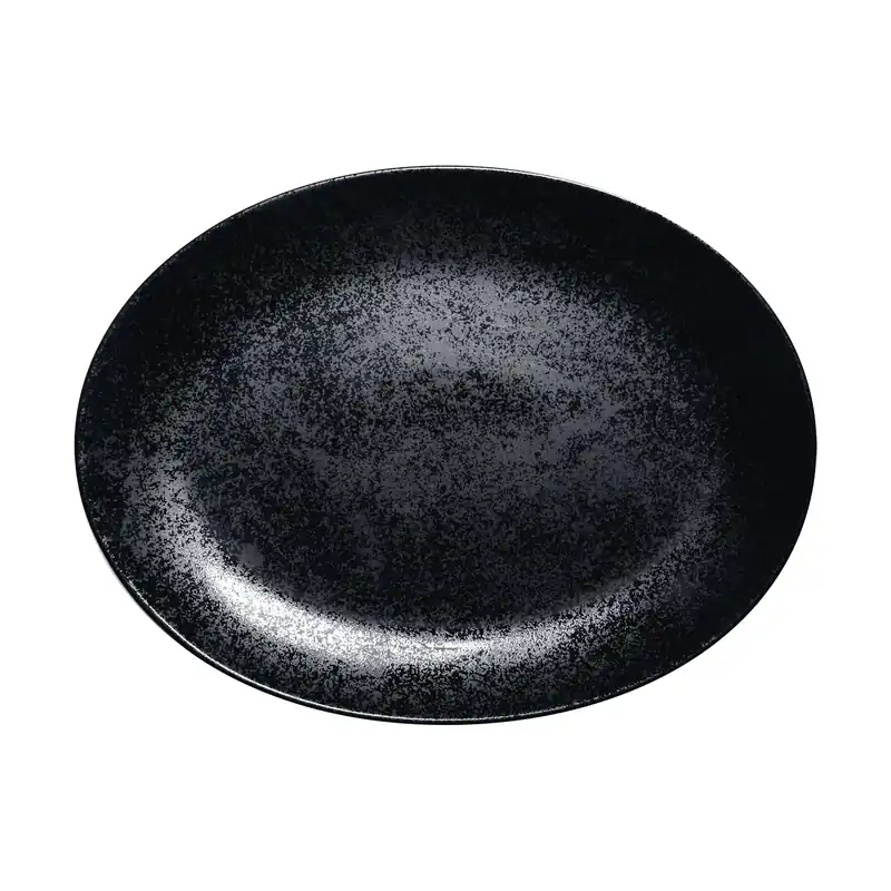 Platte oval 320 x 230 mm Karbon Mega-Angebot